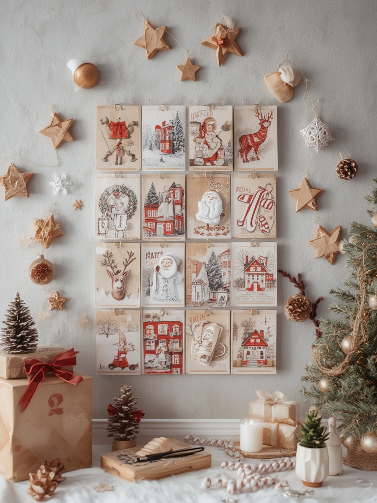 Christmas advent calendar wall supplies
