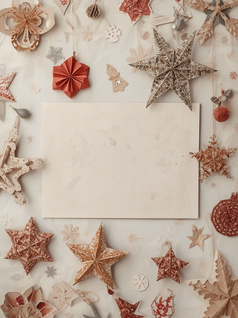 Christmas paper crafts wall supplies