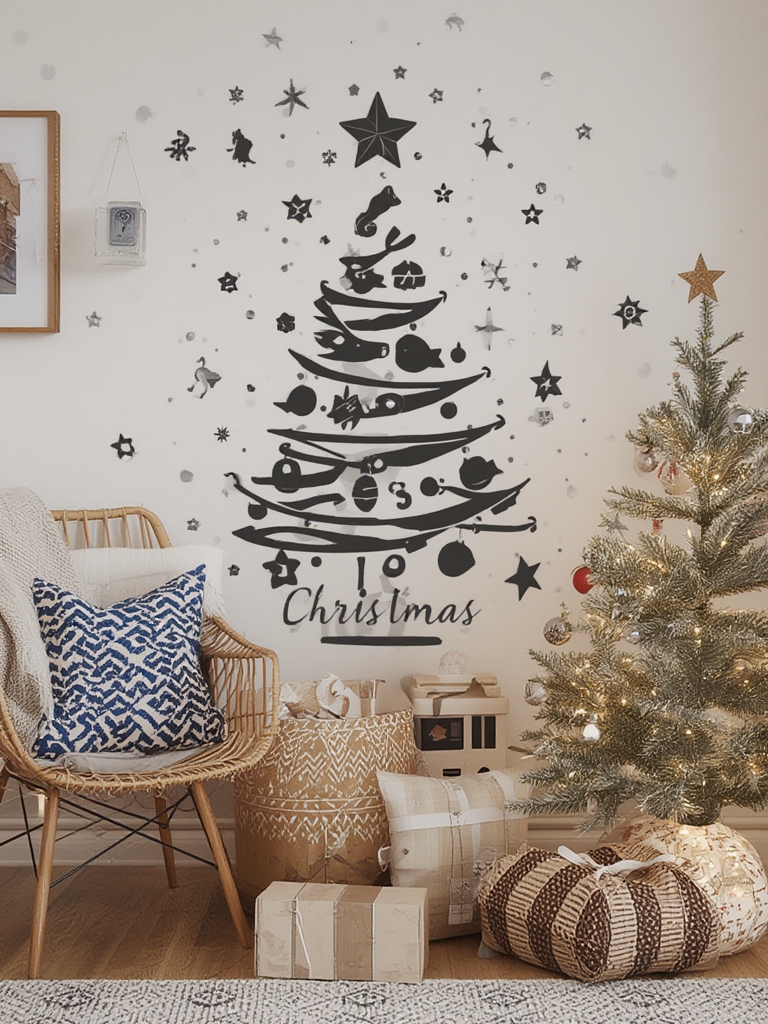 Christmas wall stickers DIY