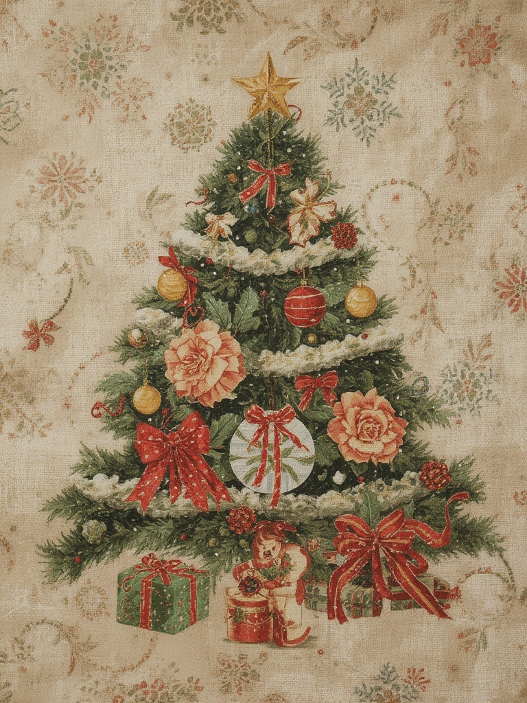 holiday fabric wall art