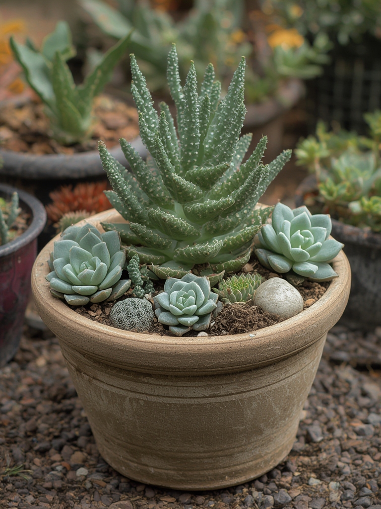 succulent container garden